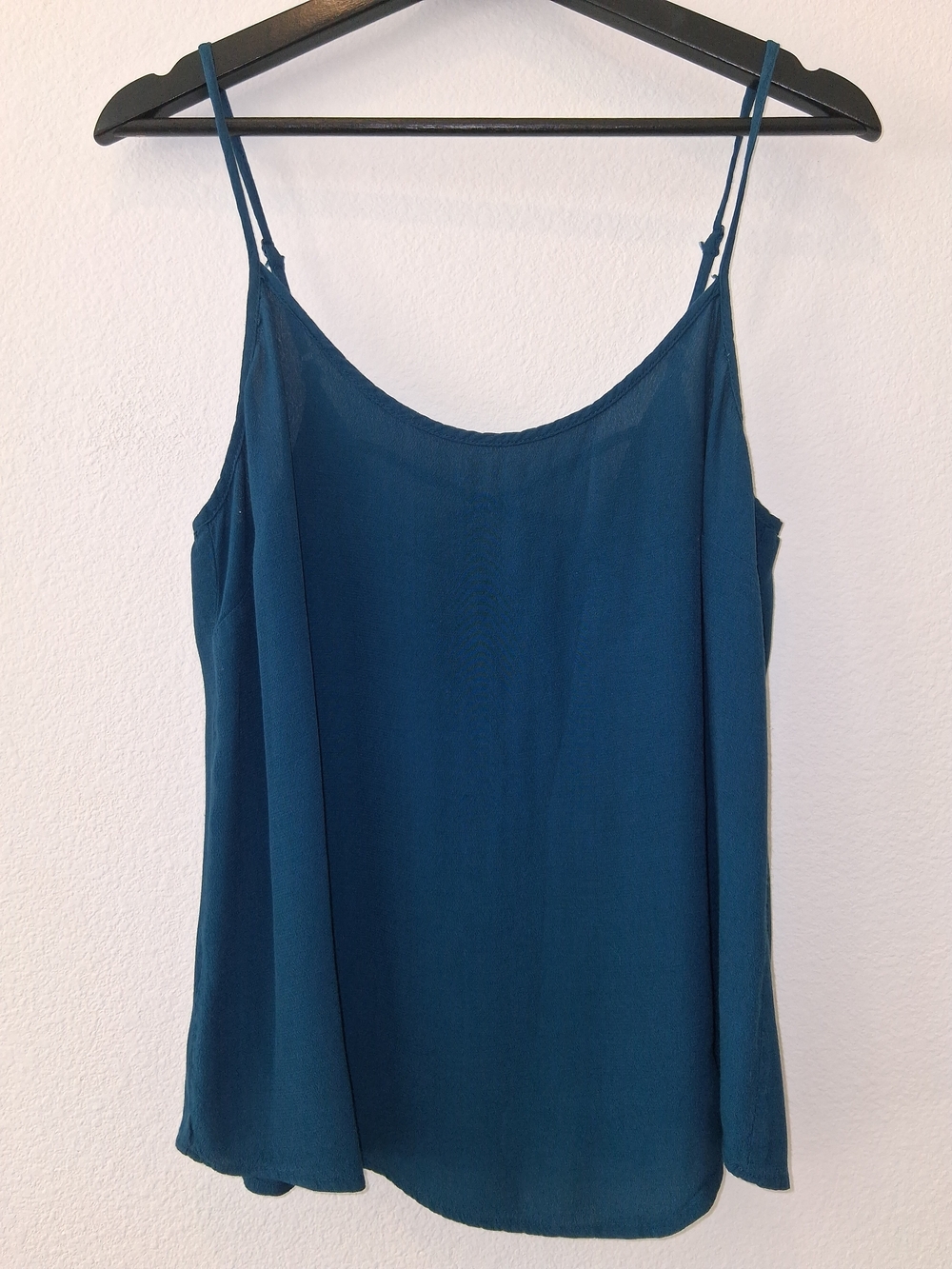 Women’s Teal Spaghetti-Strap Shell Top